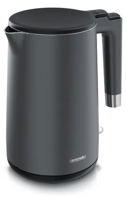 Produktbild von Arendo - Wasserkocher Edelstahl – 1,5 Liter - 2200 Watt – Doppelwand-Design – 36