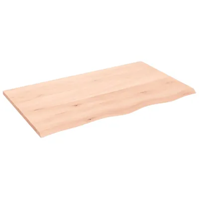 Immagine prodotto di Piano lavabo 100x60x2 cm in legno massiccio non trattato