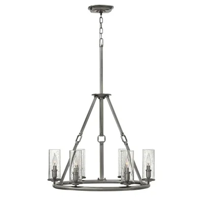 Produktbild von Elstead Dakota Kronleuchter E14 6-fach Poliertes antikes Nickel