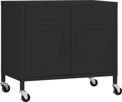 Immagine prodotto di vidaXL Armadio nero 60x35x56 cm in acciaio