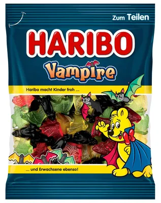 Produktbild von Haribo Vampire, Weiche Süßigkeiten, 175 g, Fruits, Mehrfarbig, 1461 kJ, 344 kcal