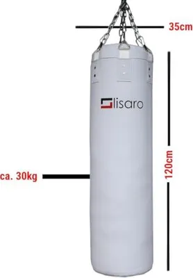 Imagen del producto de Saco de boxeo Profi, 120 cm, relleno, color blanco