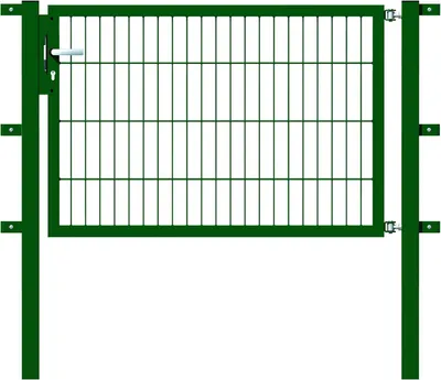 Produktbild von Alberts Einzeltor Flexo mit Zubehör, zum Einbetonieren, grün, Breite 125 cm, Höhe 80 cm