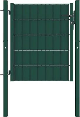 Produktbild von Zauntor aus PVC und Stahl 100 x 100 cm Grün