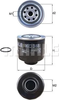 Produktbild von Kraftstofffilter KNECHT KC 388D