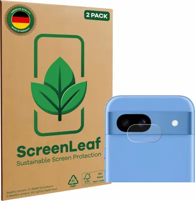 Produktbild von 2x ScreenLeaf Schutzfolie für Google Pixel 8a (NUR Kameraschutz) Displayschutz Display Schutz Folie Klar Transparent