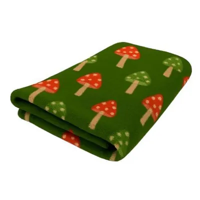 Produktbild von Vet Bed Hundebett mit Antirutschbeschichtung Mushroom Pilze grün 150 x 100 cm