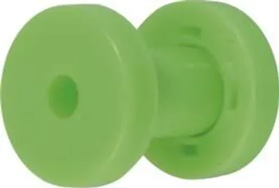 Produktbild von Ohr Flesh Tunnel Piercing Acryl Screw on Grün UV Neon.VFTGR.4mm