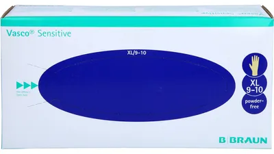 Produktbild von Vasco Sensitive Untersuchungshandschuhe aus Naturlatex XL, 90 St. Handschuhe