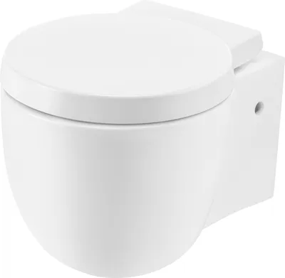 Zdjęcie produktu dla Miska WC Ovo, podwieszana, ceramiczna, biały połysk