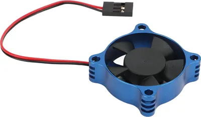 Immagine prodotto di Ventola di raffreddamento motore 35x35mm in lega di alluminio veloce leggera RC auto Esc per 1/10 1/12 1/8 blu scuro