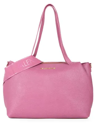 Produktbild von Rosa Damenschultertasche mit Tragegurt & Reißverschluss, recycelt