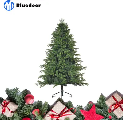 Produktbild von Künstlicher Weihnachtsbaum 180 cm mit 1700 Spitzen – klappbar & stabiler Metallständer – ideal für Weihnachtsdeko – grün