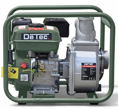 Produktbild von DeTec. 3 Zoll Benzin-Wasserpumpe 7 PS 60.000 l/h Gartenpumpe 28 m Förderhöhe