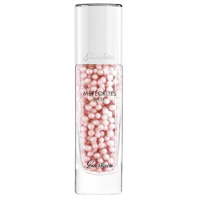A product shot of a Guerlain Meteorites Make Up Base bottle.