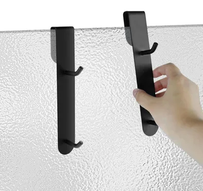 Imagen del producto de Solidchoice - Juego de 2 ganchos para toallas de ducha, para colgar en la pared