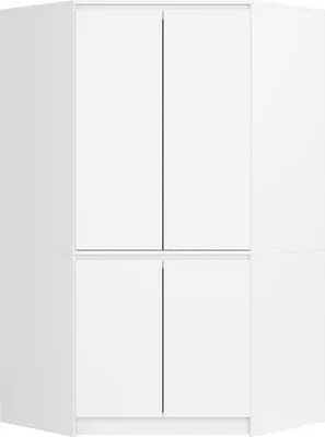Produktbild von Eckkleiderschrank 100 cm LOTA - weiß