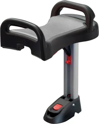 Produktbild von Lascal Saddle für BuggyBoard Maxi, einklappbarer und abnehmbarer Sitz, Kinderwagen Zubehör für Maxi-Modelle ab 2011, bequeme Sitzmöglichkeit für Kinderbuggys, grau