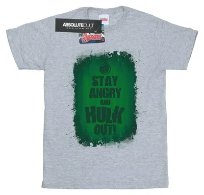 Immagine prodotto di Marvel - T-shirt "Stay Angry" da uomo BI5544 (XL) (grigio)
