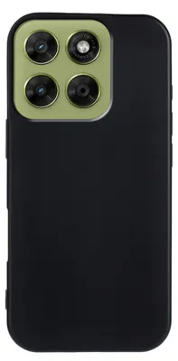 Image de Coque de téléphone portable pour Motorola Moto G67 / Moto G77 en silicone et TPU, fine et résistante aux chocs, noire