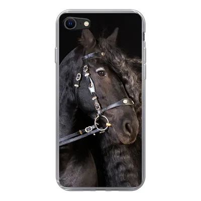 Produktbild von MuchoWow® Handyhülle Schutzhülle Hülle für iPhone 8 Pferd - Halfter - Mähne Silikon Softcase Handy Hülle - Schutzhaube