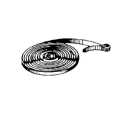 Obrázok produktu pre Großuhren-Zugfedern mit Schlaufe, B=5mm St=0,35mm L=650mm