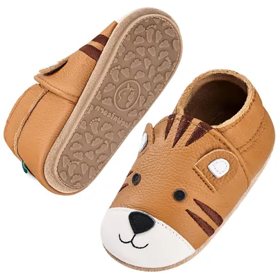 Produktbild von IceUnicorn Krabbelschuhe Baby Lauflernschuhe Weicher Leder Jungen Mädchen Leders