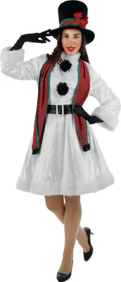 Produktbild von Schneefrau Winterkleid Kostüm Größe: M-L