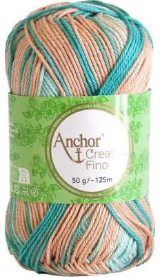 Obrázek produktu pro Anchor Creativa Fino, vícebarevná příze z mercerizované bavlny (50 g), barva 00906