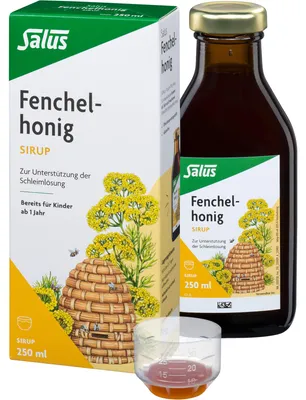Immagine prodotto di Sciroppo di miele di finocchio Salus 250 ml