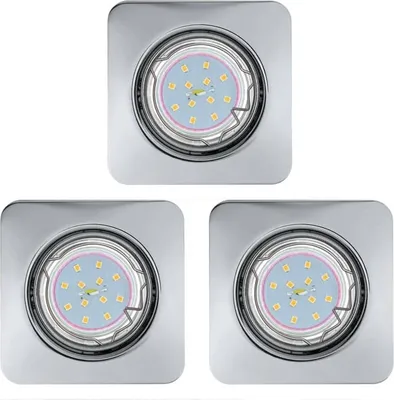 Produktbild von EGLO Peneto, Einbaustrahler, Nicht austauschbare(s) Leuchtmittel, 5 W, 3000 K, 400 lm, Chrom