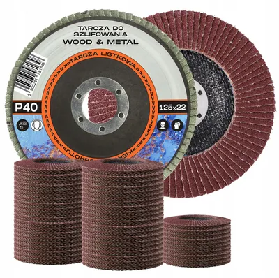 Produktbild von Mar-Pol Lamellenschleifscheibe 125 mm P40 für Holz Metall