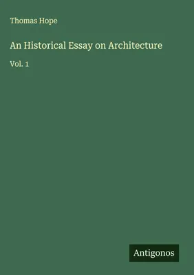 Produktbild von Ein historischer Essay über Architektur