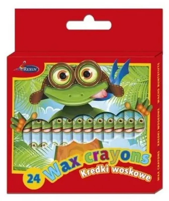 Image de Crayons de cire, 24 couleurs - Beniamin