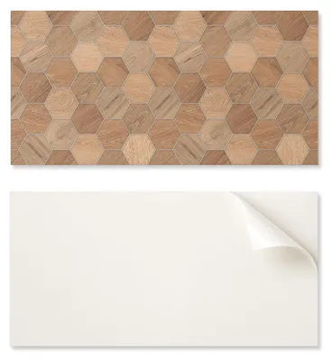 Obrázok produktu pre Samolepiaca vinylová doska s dekoratívnym vzorom, 120 x 60 cm, s hexagonálnym vzorom dlaždíc