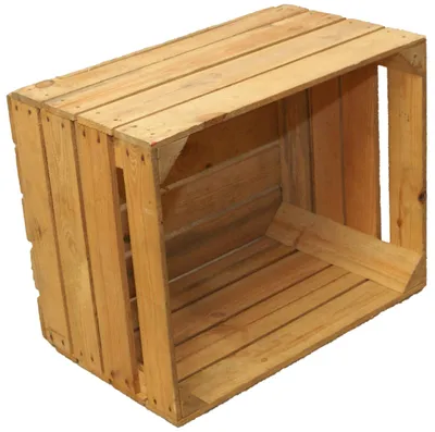 Productafbeelding van Vintage houten kist voor fruit, afmetingen 49x42x31 cm