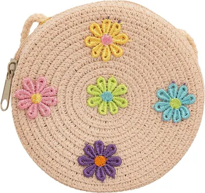 Produktbild von Handtasche TA2127 für Kinder, kompakt, aus Bast, mit natürlicher und rustikaler Optik