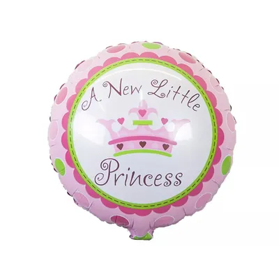 Obrázok produktu pre Folienballon Baby Girl, rund - Princess, cca 45 cm
