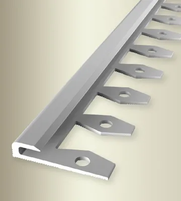 Produktbild von PROVISTON | Einfass- & Abschlussprofil | Aluminium | 30 x 6 x 2500 mm | Silber | Einschubprofil | Abschlussleiste | Bodenprofil