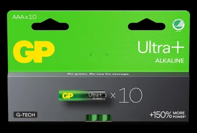 Zdjęcie produktu dla Bateria alkaliczna GP Ultra Plus AAA, 24AUP/LR03, 10 sztuk