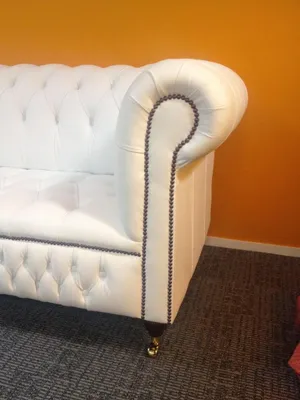 Produktbild von 3 Sitzer Chesterfield Couch Sitz Textil Stoff Couchen Sofas Sofa Polster Leder