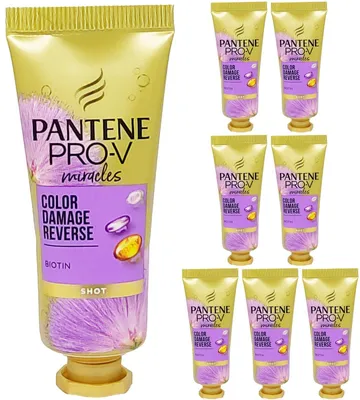 Produktbild von Pantene Pro-V miracles Shot Haarmaske Color Damage Reverse Biotin 8x 25ml