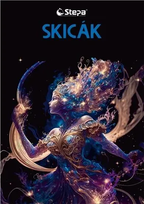 Obrázok produktu pre Skicak A4 - 20 listov, 180g/m2, čierny