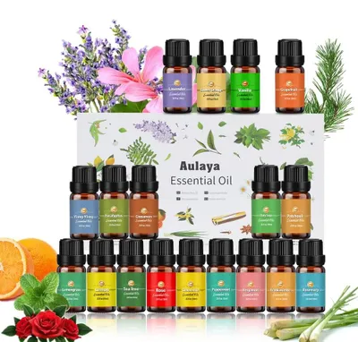 Immagine prodotto di Set di oli essenziali da 18 flaconi da 10 ml per aromaterapia