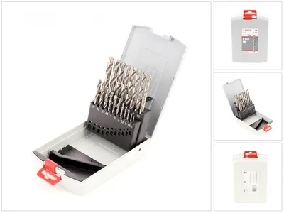Obrázek produktu pro Bosch HSS-G, Vrtačka, Spirálový vrták, Litina, Ocel, 135°, 19 kusů, Spirálový vrták