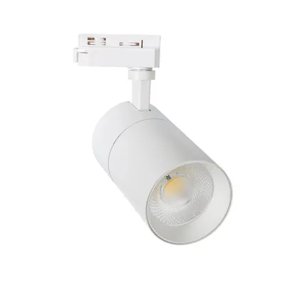 Produktbild von 1-Phasenstromschiene LED-Strahler 30W Dimmbar Mallet Weiss  4000K Neutralweiß