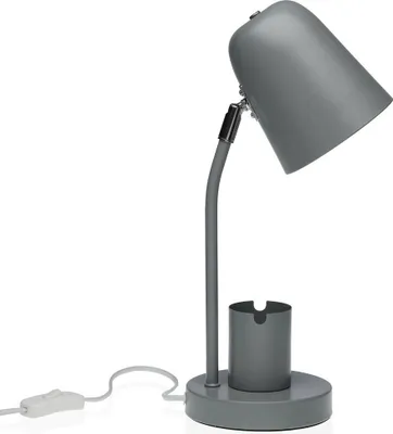 Immagine prodotto di Lampada da tavolo Lampada da tavolo in metallo grigio 18 x 40 x 14 cm