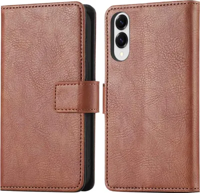 Zdjęcie produktu dla imoshion Luxe Bookcase dla Samsung Galaxy S25 Edge - brązowy
