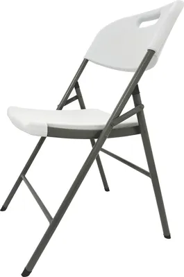 Produktbild von Klappstuhl Weiß 43x83x44 cm, Sitzhöhe 47 cm, bis 150 kg belastbar