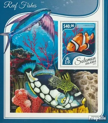 Produktbild von Briefmarken Salomoninseln 2017 Mi Block 682 (kompl. Ausg.) postfrisch Rifffische